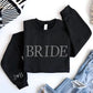 Personalised Puff Printed Bride Sweatshirt, Custom Embossed Bride To Be Sweater, Future Mrs Engagement Crewneck Jumper, Bridal Shower Gifts