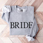 Personalised Puff Printed Bride Sweatshirt, Custom Embossed Bride To Be Sweater, Future Mrs Engagement Crewneck Jumper, Bridal Shower Gifts