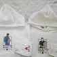 Personalised Portrait Photo Dad Hoodie, Embroidered Sketch from Picture Hooded Sweater, Album Cover Custom Sketch Jumper, Father's Day Gifts