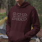 Personalised Dad Hoodie, Custom Embroidered Kids Names on Chest Hoody, Special Dad Pullover Unisex Jumper, Father's Day Outfit, Gift for Dad