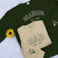 Embroidered Grandpa Sweatshirt, Personalized KIds Name on Sleeves Dad Sweater, Grandfather Birthday Long Distance Jumper, Father's Day Gifts