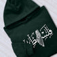 Palestine Map Hoodie, Arabic Palestine Name Calligraphy Printed Jumper, Palestine Muslims Hooded Sweater, Comfy Adult Outfits for Muslims