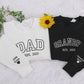 Embroidered Grandpa Sweatshirt, Personalized KIds Name on Sleeves Dad Sweater, Grandfather Birthday Long Distance Jumper, Father's Day Gifts