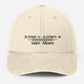 Personalised Embroidered Baseball Cap, Custom City Name With Location Coordinates Hat, Cotton Vintage Style Hats for Men, Fathers Day Gifts