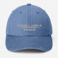 Personalised Embroidered Baseball Cap, Custom City Name With Location Coordinates Hat, Cotton Vintage Style Hats for Men, Fathers Day Gifts
