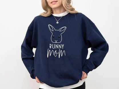 Bunny Mom Mothers Day Sweatshirt, Easter Bunny Mom Printed Sweater, Bunny Mama Sweatshirt for Women, Rabbit Lover Sweater, Mothers Day Gift