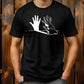 Rabbit Hand Shadow Art T-Shirt, Funny Easter Bunny Lover Shirt, Animal Shadow Puppet Tee Tops, Unique Easter Shirt, Cute Rabbit Lover Gifts