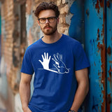 Rabbit Hand Shadow Art T-Shirt, Funny Easter Bunny Lover Shirt, Animal Shadow Puppet Tee Tops, Unique Easter Shirt, Cute Rabbit Lover Gifts