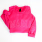Personalised Mama Embossed Sweatshirt, Custom Mom Dad Sweater with Kids Name, Puff Printed Mama Crewneck, New Mom Gift, Mother's Day Gifts