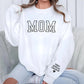 Personalised Mama Embossed Sweatshirt, Custom Mom Dad Sweater with Kids Name, Puff Printed Mama Crewneck, New Mom Gift, Mother's Day Gifts