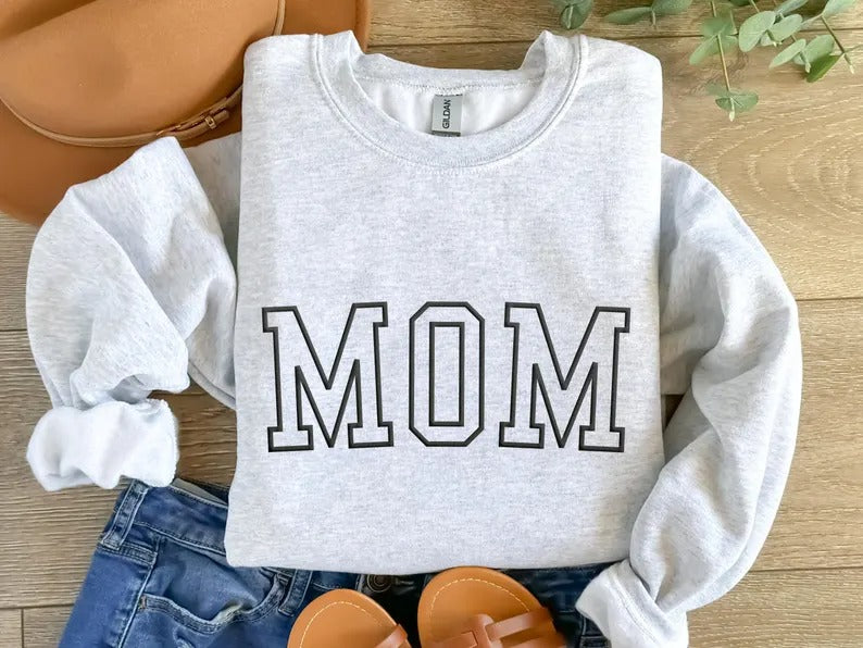 Personalised Dad Sweatshirt, Custom Kids Name On Sleeve Puff Printed Sweater, Embossed Fathers Day Jumper, Dad Birthday Gifts, New Dad Gift