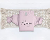 Personalised Nana Sweatshirt, Custom Kids Name Pullover, Grandma Gift Idea, Cute Nana Apparel, Unique Nana Sweatshirt, Mothers Day Gifts
