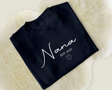 Personalised Nana Sweatshirt, Custom Kids Name Pullover, Grandma Gift Idea, Cute Nana Apparel, Unique Nana Sweatshirt, Mothers Day Gifts