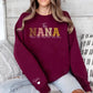 This Nana Wears Her Heart on Her Sleeve Sweater, Personalised Nana Sweatshirt, Custom Kids Names on Sleeve Jumper, Mother Day Gifts for Nana