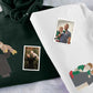 Embroidered Dad Portrait from Photo Hoodie, Personalized Sketch Hoodie with Name, Custom Fathers Day Jumper, Memorial Best Gift for Daddy