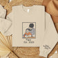 Personalised Dad Photo Sketch Sweatshirt, Embroidered Portrait Sweater with Initials, Custom Fathers Day Sweatshirt, Birthday Gift for Daddy
