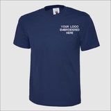 Custom Embroidered Logo T-Shirt, Your Logo Here Workwear Tees, Business Branding Tee, Personalised Shirt, Company Logo Top