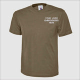 Custom Embroidered Logo T-Shirt, Your Logo Here Workwear Tees, Business Branding Tee, Personalised Shirt, Company Logo Top