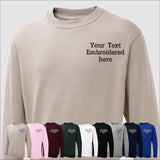 Custom Embroidered Sweatshirt, Personalized Text or Name Sweater, Your Own Text, Mother's Day Gifts, Unisex Easyfit Jumper, Slogan Sweaters
