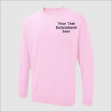 Custom Embroidered Sweatshirt, Personalized Text or Name Sweater, Your Own Text, Mother's Day Gifts, Unisex Easyfit Jumper, Slogan Sweaters