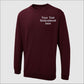 Custom Embroidered Sweatshirt, Personalized Text or Name Sweater, Your Own Text, Mother's Day Gifts, Unisex Easyfit Jumper, Slogan Sweaters