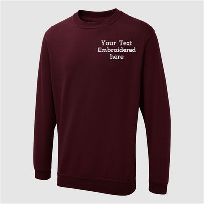 Custom Embroidered Sweatshirt, Personalized Text or Name Sweater, Your Own Text, Mother's Day Gifts, Unisex Easyfit Jumper, Slogan Sweaters