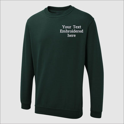 Custom Embroidered Sweatshirt, Personalized Text or Name Sweater, Your Own Text, Mother's Day Gifts, Unisex Easyfit Jumper, Slogan Sweaters