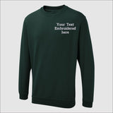 Custom Embroidered Sweatshirt, Personalized Text or Name Sweater, Your Own Text, Mother's Day Gifts, Unisex Easyfit Jumper, Slogan Sweaters