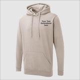 Custom Embroidered Text Hoodie, Personalized Name Hoodie, Monogram Hooded Sweater, Custom Text Jumper, Small Business Gift, Workwear Uniform