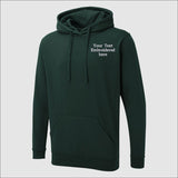 Custom Embroidered Text Hoodie, Personalized Name Hoodie, Monogram Hooded Sweater, Custom Text Jumper, Small Business Gift, Workwear Uniform