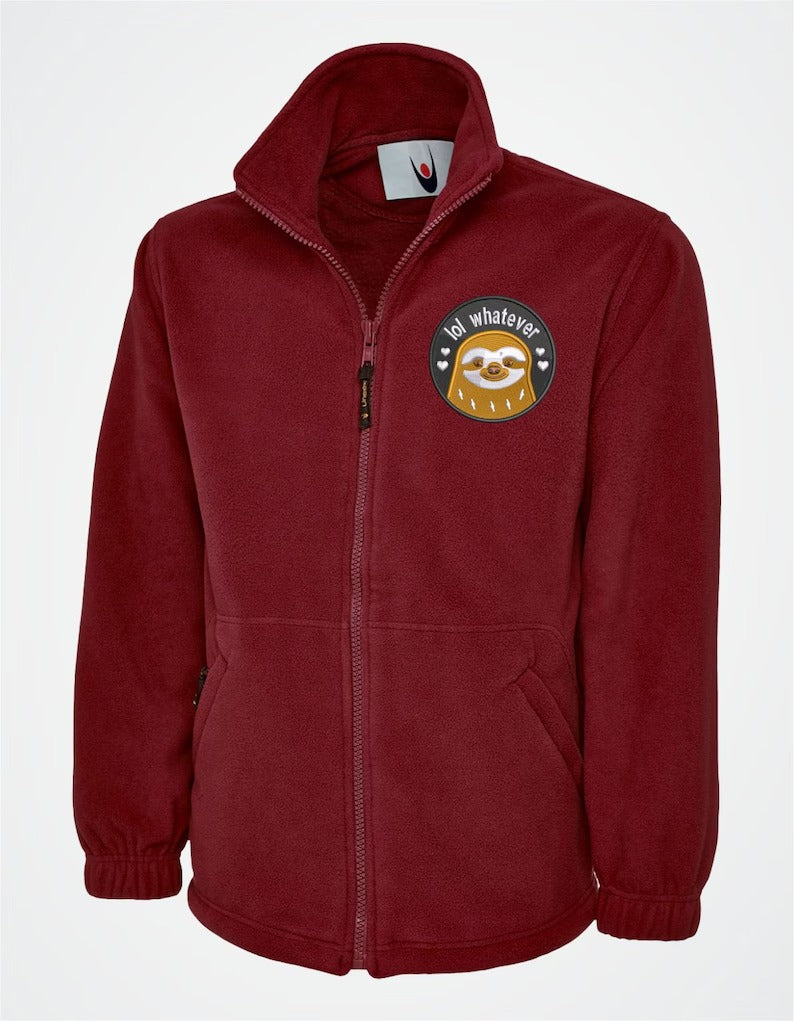 Custom Embroidered Fleece Jacket, Personalised Logo/Design Full Zip Jackets, Your Text Here Women Jacket, Nursing Tops, Special Gift for Her