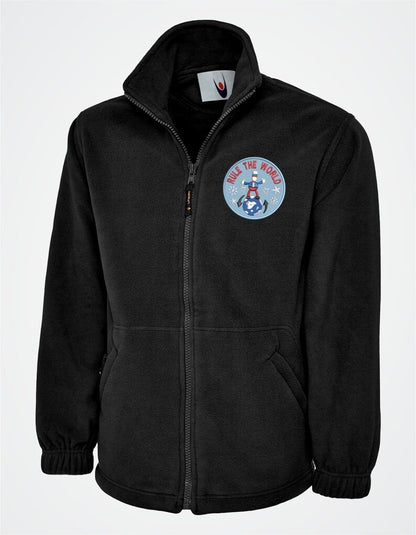 Custom Embroidered Fleece Jacket, Personalised Logo/Design Full Zip Jackets, Your Text Here Women Jacket, Nursing Tops, Special Gift for Her