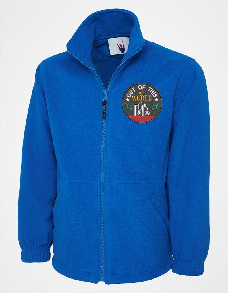 Custom Embroidered Fleece Jacket, Personalised Logo/Design Full Zip Jackets, Your Text Here Women Jacket, Nursing Tops, Special Gift for Her
