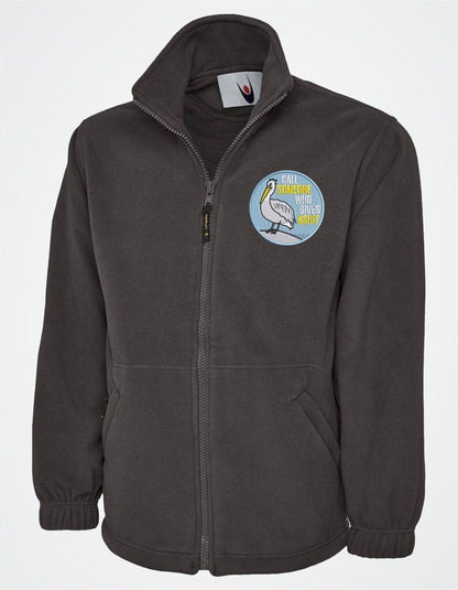 Custom Embroidered Fleece Jacket, Personalised Logo/Design Full Zip Jackets, Your Text Here Women Jacket, Nursing Tops, Special Gift for Her