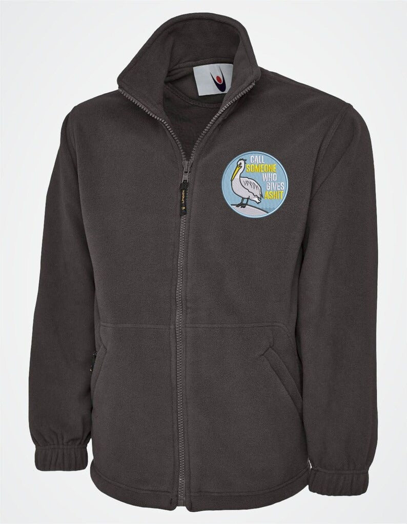 Custom Embroidered Fleece Jacket, Personalised Logo/Design Full Zip Jackets, Your Text Here Women Jacket, Nursing Tops, Special Gift for Her