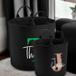 Personalised Felt Storage Basket with Initials, Custom Toy Organizer, Kids Room Printed Baskets, Baby Shower Gift, Pet Toy Bin, Gift for Her