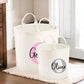 Personalised Felt Storage Basket with Initials, Custom Toy Organizer, Kids Room Printed Baskets, Baby Shower Gift, Pet Toy Bin, Gift for Her