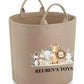 Personalized Safari Children's Storage Baskets | Jungle Animal Toy Organizer | Custom Name Bin | Kids Room Pet Baskets | Baby Shower Gifts
