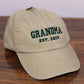 Personalised Embroidered Hat, Custom Date Mom & Dad Baseball Hat, Vintage Hat for New Grandma, Pregnancy Announcement Gift, Mothers Day Gift