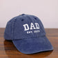 Personalised Embroidered Hat, Custom Date Mom & Dad Baseball Hat, Vintage Hat for New Grandma, Pregnancy Announcement Gift, Mothers Day Gift