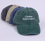 Personalised Embroidered Hat, Custom Date Mom & Dad Baseball Hat, Vintage Hat for New Grandma, Pregnancy Announcement Gift, Mothers Day Gift