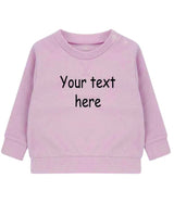 Personalised Text Baby & Toddler Sweatshirt, Custom Kids Sustainable Sweaters, Personalized Text/ Name Toddlers Crewnecks, Baby Shower Gifts