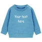 Personalised Text Baby & Toddler Sweatshirt, Custom Kids Sustainable Sweaters, Personalized Text/ Name Toddlers Crewnecks, Baby Shower Gifts