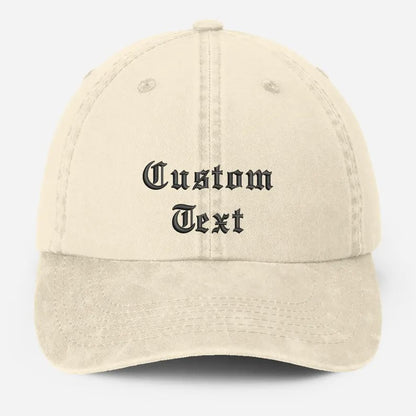 Personalised Embroidered Hat, Custom Text & Logo Baseball Hats, Your Company Monogran Cap, Cotton Snapback Vintage Hat, Father's Day Gift