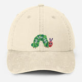 Embroidered Eat The Rich Hat, Funny Hungry Caterpillar Baseball Cap, Vintage Embroidered Animal Hat, Bookish Hat, Activist Hat, Gift for Her