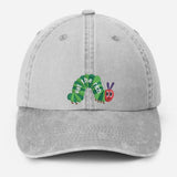 Embroidered Eat The Rich Hat, Funny Hungry Caterpillar Baseball Cap, Vintage Embroidered Animal Hat, Bookish Hat, Activist Hat, Gift for Her