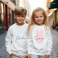 Personalized Easter Kids Sweatshirt, Custom Name Easter Bunny Printed Crewnecks, Kids Matching Outfits, Easter Gifts, Egg Hunt Tops for Kids