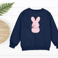 Personalized Easter Kids Sweatshirt, Custom Name Easter Bunny Printed Crewnecks, Kids Matching Outfits, Easter Gifts, Egg Hunt Tops for Kids