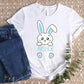 Personalised Name Kids Easter T-Shirt, Custom Easter Bunny Tee Tops, Cute Egg Hunt Outfit, Cute Spring Toddler Shirt, Easter Gifts for Kids