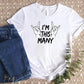 I'm This Many 4 Kids T-Shirt – Fourth Birthday Kids T Shirts, 4th Birthday Party Tees, Children's Age 4 Shirts, Toddler Birthday Party Gifts